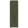 vidaXL Umbrella Stand Olive 15.5 x 15.5 x 49 cm Metal