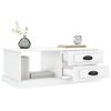 vidaXL Coffee Table High gloss white Engineered wood 35.4 x 19.7 x 13.8 in