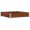 vidaXL Garden Planter Brown Solid pine wood 39.4 x 39.4 x 8.5 in