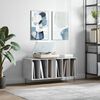 vidaXL Record Cabinet Concrete Grey Engineered wood, iron