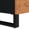 vidaXL Sideboard Natural and Black Solid Acacia Wood and Iron Medium