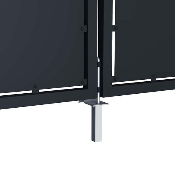 vidaXL Garden Gate Steel 118.1x49.2" Anthracite