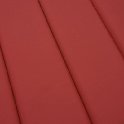 vidaXL Sun Lounger Cushion Red 73.2"x22.8"x1.2" Oxford Fabric