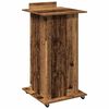vidaXL Podium Old Wood 21.65 x 21.65 x 42.13 in Engineered Wood