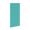 vidaXL Pleated Blind Petrol Green 100% Polyester 25.6x59.1 in