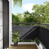 vidaXL Balcony Screen Anthracite 29.5x393.7" 100% Polyester Oxford