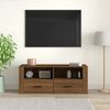 vidaXL TV Cabinet Brown Oak Engineered Wood Medium TV Cabinet