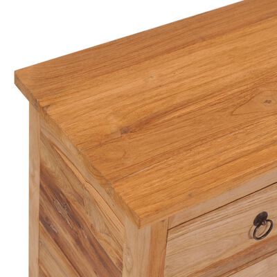 vidaXL Sideboard 30.7"x13.8"x31.5" Solid Wood Teak