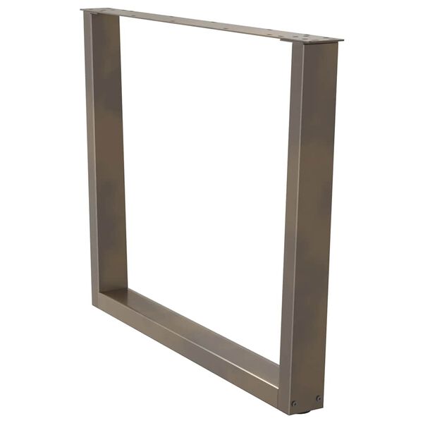 vidaXL Dining Table Leg Natural Steel Powder-Coated Steel Medium