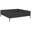 vidaXL Garden Raised Bed Black Steel 39.4x39.4x13.2 in Durable