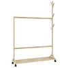 vidaXL Clothes Rack Bamboo Medium Bamboo Clothes Rack Rectangular