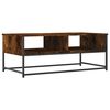 vidaXL Coffee Table Smoked Oak Engineered Wood Medium Coffee Table