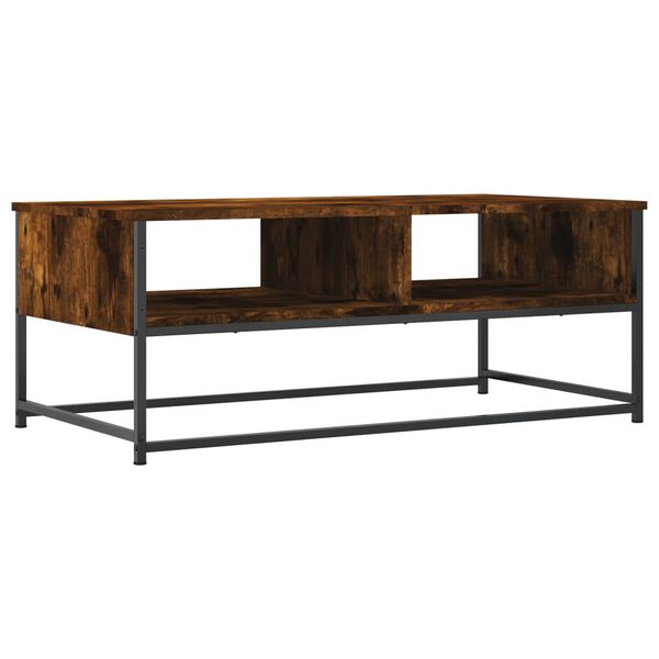 vidaXL Coffee Table Smoked Oak Engineered Wood Medium Coffee Table