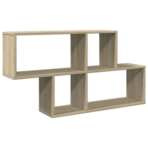 vidaXL Wall Shelf Sonoma Oak Engineered wood Medium Wall Shelf