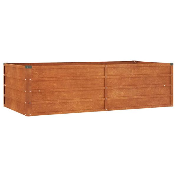 vidaXL Garden Raised Bed Rusty brown Corten steel 63 x 31.5 x 17.7 in