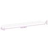 vidaXL Wall Shelves 4 pcs High Gloss White 45.3"x3.5"x1.2"