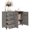 vidaXL Sideboard Light Grey Solid pinewood, MDF Medium Sideboard
