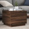 vidaXL Coffee Table Brown Oak Engineered wood 19.7x19.7x15.7 in