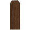 vidaXL Sideboard Brown oak Engineered wood, glass 79.5 in wide Sideboard