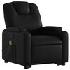 vidaXL Stand Up Massage Recliner Chair Black Faux leather, metal, plywood
