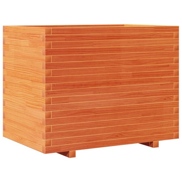 vidaXL Garden Planter Wax brown Solid pine wood