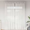 vidaXL Voile Curtains with Loops 2 pcs White 55.1x102.4"
