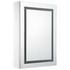 vidaXL Bathroom Cabinet White and Silver