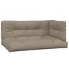 vidaXL Pallet Sofa Set Set of 4 Taupe
