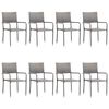 vidaXL Dining Set Anthracite