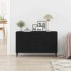 vidaXL Sideboard Black oak 100 x 36 x 60 cm Engineered wood