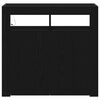 vidaXL Sideboard Black 31.5" x 13.8" x 29.5" Engineered wood