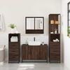 vidaXL Bathroom Furniture Set Brown Oak Engineered Wood, Metal Large
