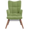 vidaXL Rocking Chair With Stool Light Green