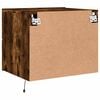vidaXL Wall-mounted Bedside Cabinet Set of 2 Smoked oak Engineered wood