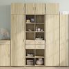 vidaXL Storage Cabinet Sonoma Oak Engineered Wood Tall Storage Cabinet