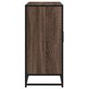 vidaXL Sideboard Brown Oak Engineered Wood and Metal Medium Storage