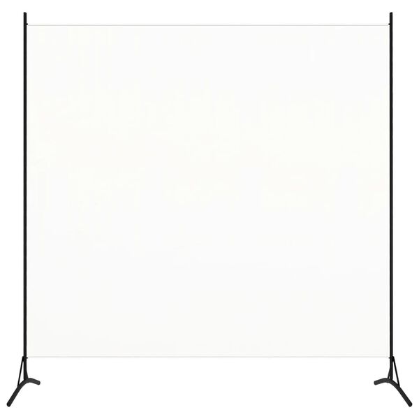 vidaXL Room Divider White 68.9"x70.9" Fabric