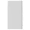 vidaXL Hanging Glass Cabinet Gray sonoma Engineered wood, glass Medium