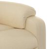 vidaXL Stand Up Massage Recliner Chair Cream Polyester, Metal, Plywood