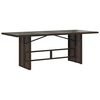 vidaXL 9 Piece Patio Dining Set with Cushions Brown Poly Rattan