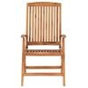 vidaXL Garden Chair Set of 8 Natural wood Solid Teak wood