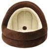 vidaXL Cat Bed Brown and Cream Fleece, PP cotton Small Cat Bed
