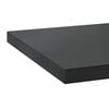 vidaXL Wall Shelf Black Stainless Steel 29.5 x 15.7 x 1.2 in