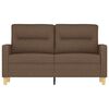 vidaXL 2-seater Sofa Brown 100% polyester, metal, textilene Compact
