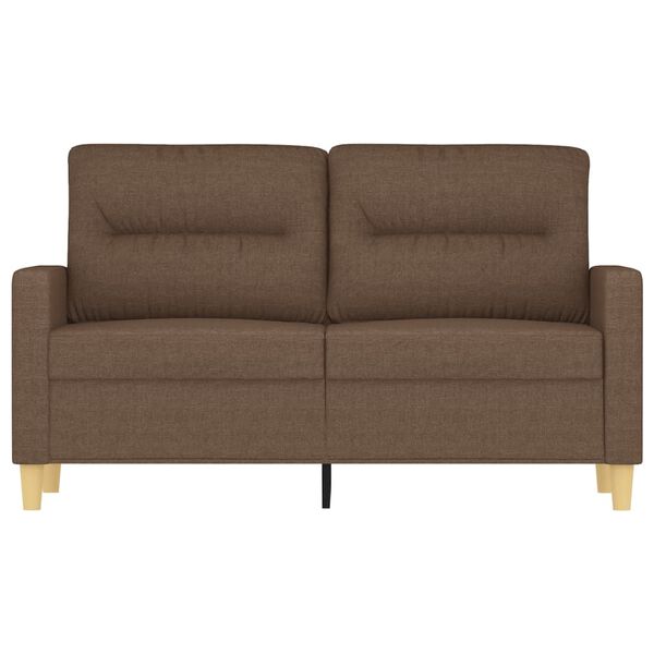 vidaXL 2-seater Sofa Brown 100% polyester, metal, textilene Compact