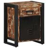 vidaXL Bedside Cabinet Set of 2 Multicolor Solid reclaimed wood, iron