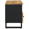 vidaXL TV Cabinet Natural wood grains, black