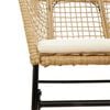 vidaXL Garden Dining Set Brown PE Rattan Medium UV-resistant materials