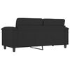 vidaXL 2-seater Sofa Black