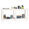 vidaXL Work Bench White 70.9x19.7x31.5" Solid Wood Pine